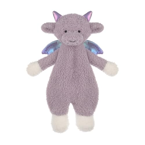 Apricot Lamb Dragon Soft Loveys für Babys, Sicherheitsdecke für Baby Junge und Mädchen, 10,3 Zoll für Säugling und Kleinkinder (Lila) von Apricot Lamb