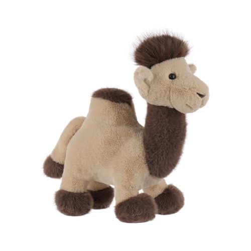 Apricot Lamb Ehrliches Kamel Plüschtiere für Kinder, weiche niedliche Kuscheltier für Baby Mädchen und Jungen, Flauschige Kamel Braun 24 cm von Apricot Lamb