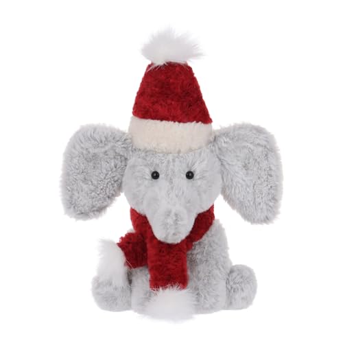 Apricot Lamb Elefant Plüschtiere für Kinder, weiche niedliche Kuscheltier für Baby Mädchen und Jungen, Flauschige Weihnachten Elefant 20cm von Apricot Lamb