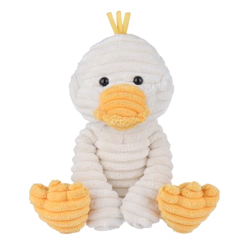 Apricot Lamb Ente Plüschtiere für Kinder, weiche niedliche Kuscheltier für Baby Mädchen und Jungen, Flauschige Ostern Ente Weiß 25 cm von Apricot Lamb