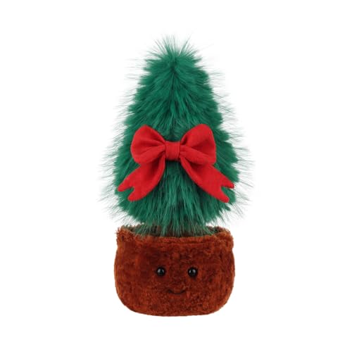 Apricot Lamb Exquisiter Weihnachtsbaum Plüschtiere für Kinder, weiche niedliche Kuscheltier für Baby Mädchen und Jungen, Flauschige Weihnachten Exquisiter Weihnachtsbaum Grün 28 cm von Apricot Lamb