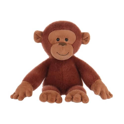 Apricot Lamb Flexible Orang-Utan-Plüschtiere für Kinder, weiche niedliche Plüschtiere für Baby Mädchen und Jungen, flauschig, flexibel, Orang-Utan, Braun, 23,6 cm von Apricot Lamb