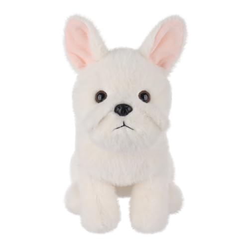 Apricot Lamb –French Bulldog-Cream-Dog Puppy- Plüsch Spielzeug Plüschtier– Flauschiger Stofftier zum Spielen – Gemütliches Schmusetier – Plüsch Französische Bulldogge Hund Cremefarbe von Apricot Lamb