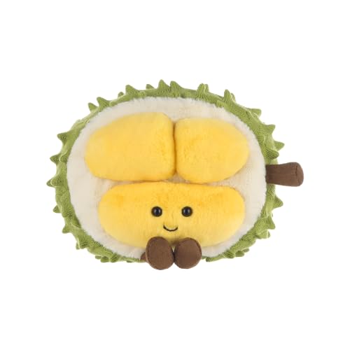 Apricot Lamb Frischer Durian Plüschtiere für Kinder, weiche niedliche Kuscheltier für Baby Mädchen und Jungen, Flauschige Durian Obst Gelb 14 cm von Apricot Lamb