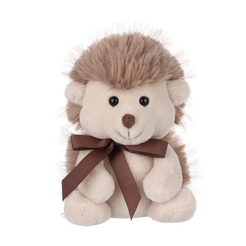 Apricot Lamb Gentleman Igel Plüschtiere für Kinder, weiche niedliche Kuscheltier für Baby Mädchen und Jungen, Flauschige Igel Braun 19 cm von Apricot Lamb