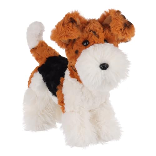 Apricot Lamb Hund Plüschtiere für Kinder, weiche niedliche Kuscheltier für Baby Mädchen und Jungen, Flauschige Hund 24 cm von Apricot Lamb