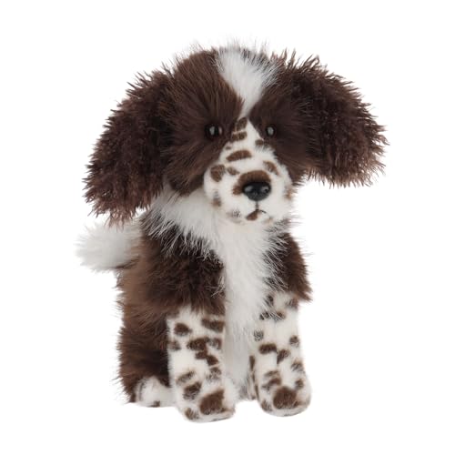 Apricot Lamb Hund Plüschtiere für Kinder, weiche niedliche Kuscheltier für Baby Mädchen und Jungen, Flauschige Hund Braun 24 cm von Apricot Lamb