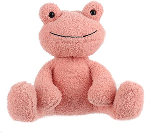 Apricot Lamb – Kuscheltier Frosch 23 cm – Plüsch Spielzeug Plüschtier für Kinder und Baby – Flauschiger Stofftier zum Spielen, Sammeln & Kuscheln – Gemütliches Schmusetier – Rose Frosch von Apricot Lamb