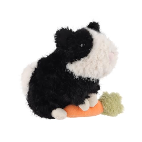 Apricot Lamb Meerschweinchen Zhima Plüschtiere für Kinder, weiche niedliche Kuscheltier für Baby Mädchen und Jungen, Flauschige Meerschweinchen Schwarz 12 cm von Apricot Lamb