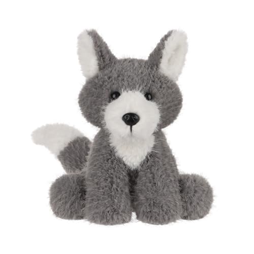 Apricot Lamb Neugieriger Wolf Plüsch-Stofftiere für Kinder, weiche niedliche Plüschtiere für Baby Mädchen und Jungen, flauschiger neugieriger Wolf, Grau, 19,1 cm von Apricot Lamb