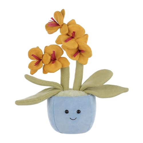 Apricot Lamb Pflanzen phalaenopsis Orchidee Plüschtiere für Kinder, weiche niedliche Kuscheltier für Baby Mädchen und Jungen, Flauschige Pflanzen phalaenopsis Orchidee Gelb 28 cm von Apricot Lamb