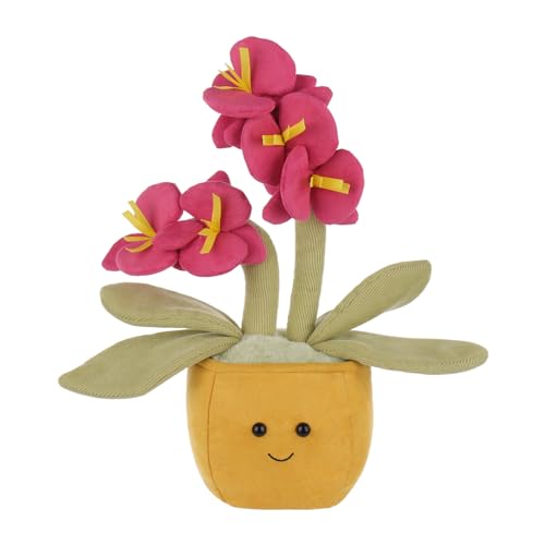 Apricot Lamb Pflanzen phalaenopsis Orchidee Plüschtiere für Kinder, weiche niedliche Kuscheltier für Baby Mädchen und Jungen, Flauschige Pflanzen phalaenopsis Orchidee Rosa 28 cm von Apricot Lamb