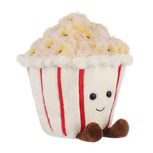 Apricot Lamb Popcorn Lebensmittel Plüschtiere für Kinder, weiche niedliche Kuscheltier für Baby Mädchen und Jungen, Flauschige Popcorn Gelb 20 cm von Apricot Lamb