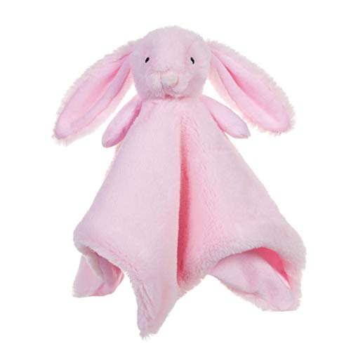 Apricot Lamb - Schlaf-gut-Rosa Hase Babydecke Schmusetuch Plüsch Komfort Kuscheltier für Babys - weich & waschbar - Kaninchen 33 cm von Apricot Lamb