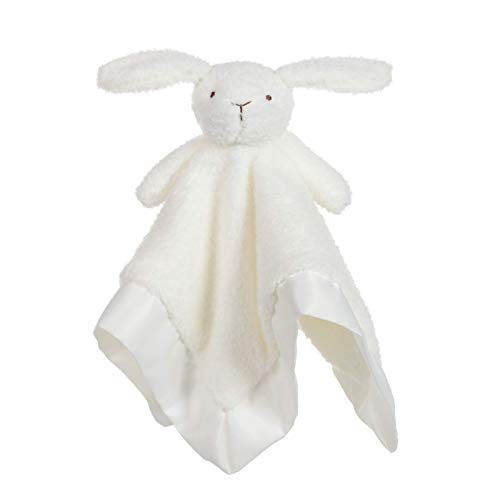 Apricot Lamb - Schlaf-gut-Weißes Hase Schmusetuch Plüsch Komfort Kuscheltier für Babys - weich & waschbar - Kaninchen 33 cm von Apricot Lamb