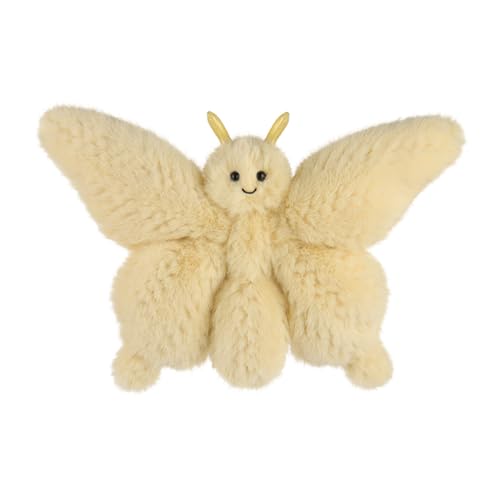 Apricot Lamb Schmetterling Insekt Plüschtiere für Kinder, weiche niedliche Kuscheltier für Baby Mädchen und Jungen, Flauschige Schmetterling Gelb 24 cm von Apricot Lamb