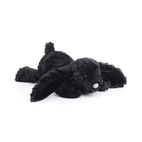 Apricot Lamb Schwarzes schlafendes Kaninchen Hase Plüschtiere für Kinder, weiche niedliche Kuscheltier für Baby Mädchen und Jungen, Flauschige Schwarzes schlafendes Kaninchen Schwarz 32cm Apricot Lamb Schwarzes schlafendes Kaninchen Hase Plüschtiere für Kinder, weiche niedliche Kuscheltier für Baby Mädchen und Jungen, Flauschige Schwarzes schlafendes Kaninchen Schwarz 32cm von Apricot Lamb