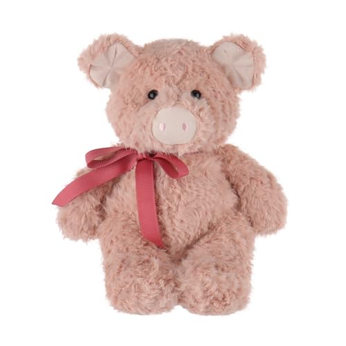 Apricot Lamb Schwein Plüschtiere für Kinder, weiche niedliche Kuscheltier für Baby Mädchen und Jungen, Flauschige Schwein Fleischfarbe 26 cm von Apricot Lamb