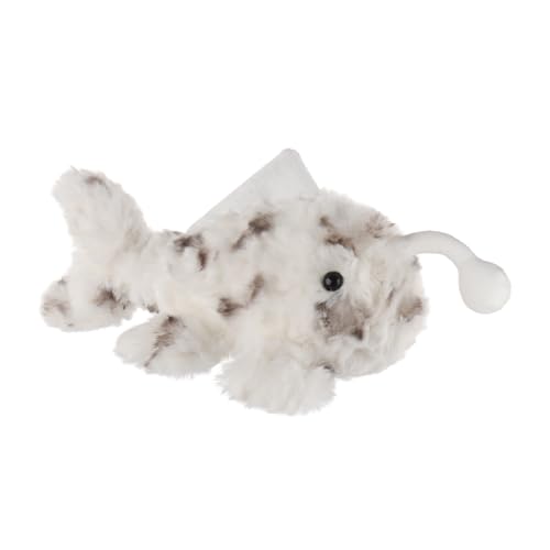 Apricot Lamb Meerestiere Lanternfish Plüschtiere für Kinder, weiche niedliche Kuscheltier für Baby Mädchen und Jungen, Flauschige Lanternfish Weiß 27 cm von Apricot Lamb