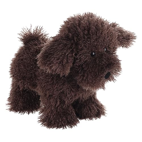 Apricot Lamb –Stand Pudel-Dark Coffee–– Dog Puppy – Plüsch Spielzeug Plüschtier für Mädchen, Jungen & Babys – Flauschiger Stofftier zum Spielen – Gemütliches Schmusetier – Plüsch Hund braun von Apricot Lamb