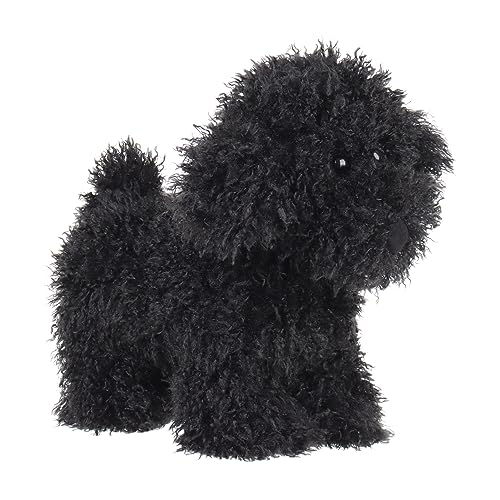 Apricot Lamb Stand Pudel Plüsch Spielzeug Plüschtier für Mädchen, Jungen & Babys Dog Puppy Flauschiger Stofftier zum Spielen Gemütliches Schmusetier Plüsch Hund schwarz von Apricot Lamb