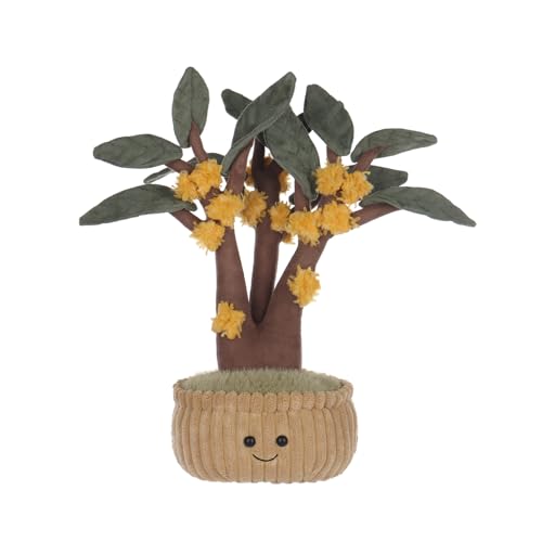 Apricot Lamb Süß duftender Osmanthus Baum Plüschtiere für Kinder, weiche niedliche Kuscheltier für Baby Mädchen und Jungen, Flauschige Baum Pflanze Braun 31 cm von Apricot Lamb