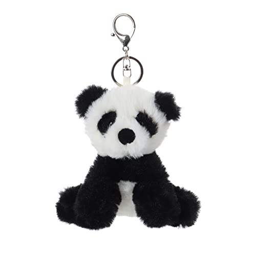 Apricot Lamb–Süßer gefüllter Panda Schlüsselanhänger 11 cm –Panda Schlüsselring für Schlüsselband & Schlüsselhalter–Schultütenanhänger(Schwarz) von Apricot Lamb