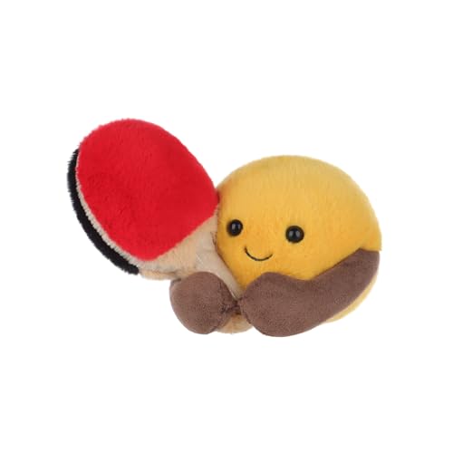 Apricot Lamb Tischtennis Ball Sport Plüschtiere für Kinder, weiche niedliche Kuscheltier für Baby Mädchen und Jungen, Flauschige Tischtennis Gelb 11 cm von Apricot Lamb