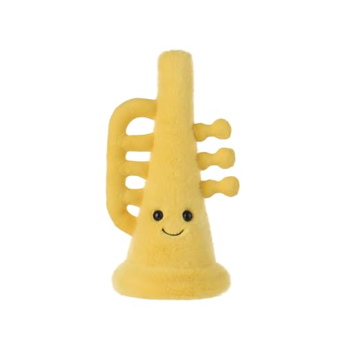 Apricot Lamb Trompete Musikinstrumente Plüschtiere für Kinder, weiche niedliche Kuscheltier für Baby Mädchen und Jungen, Flauschige Trompete Gelb 21 cm Apricot Lamb Trompete Musikinstrumente Plüschtiere für Kinder, weiche niedliche Kuscheltier für Baby Mädchen und Jungen, Flauschige Trompete Gelb 21 cm von Apricot Lamb