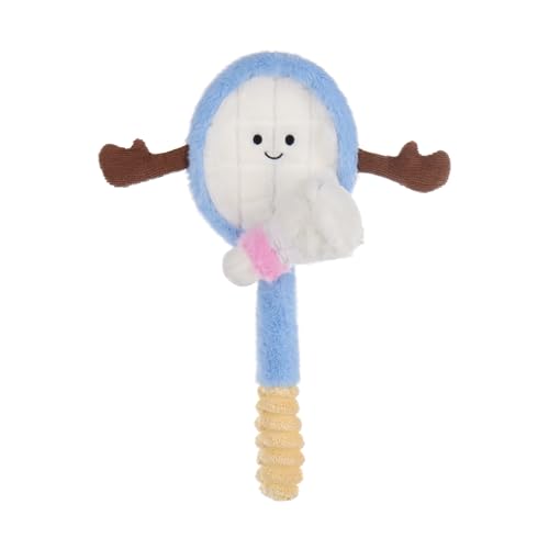 Apricot Lamb Vitalität Federball Plüschtiere für Kinder, weiche niedliche Kuscheltier für Baby Mädchen und Jungen, Flauschige Vitalität Badminton Federball Blau 27 cm von Apricot Lamb