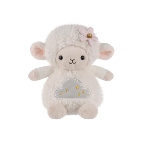 Apricot Lamb Wolken Lamm Schaf Plüschtiere für Kinder, weiche niedliche Kuscheltier für Baby Mädchen und Jungen, Flauschige Lamm Weiß 19 cm von Apricot Lamb