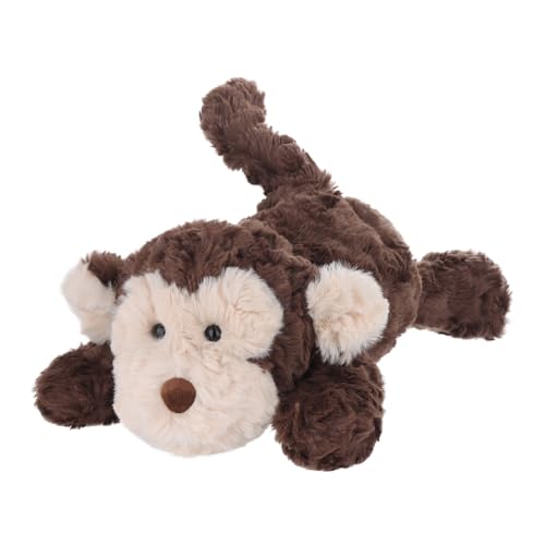 Apricot Lamb liegender AFFE Plüschtiere für Kinder, weiche niedliche Kuscheltier für Baby Mädchen und Jungen, Flauschige liegender AFFE Braun 35 cm von Apricot Lamb