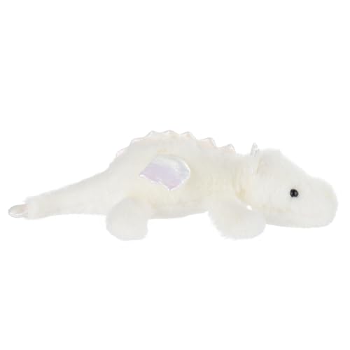 Apricot Lamb liegender Drache Plüschtiere für Kinder, große weiche niedliche Kuscheltier für Baby Mädchen und Jungen, Flauschige liegender Drache Weiß 50 cm von Apricot Lamb