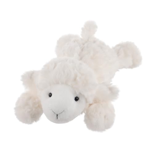 Apricot Lamb liegender Lamm Schaf Plüschtiere für Kinder, weiche niedliche Kuscheltier für Baby Mädchen und Jungen, Flauschige liegender Lamm Weiß 30 cm von Apricot Lamb