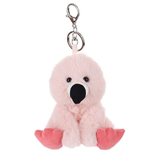 Apricot lambPlüsch Schlüsselanhänger Flamingo 13cm, Glücksbringer,Geschenke Freundin oder Freund,Auto schlüsselanhänger,Geschenk zum Führerschein, Frauen,Mädchen, Kinder von Apricot Lamb