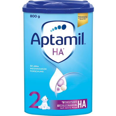 Aptamil Folgemilch HA 2 mit hydrolisiertem Eiweiß 800 g nach dem 6. Monat von Aptamil