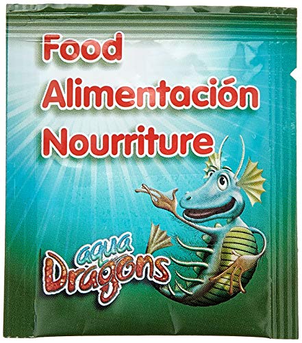 Aqua Dragons Starter-Futterpaket für Haustiere, Mint-Lernaktivität, Schlüpfen und Wachsen, kleine Wasserlebewesen, 10 g von Aqua Dragons