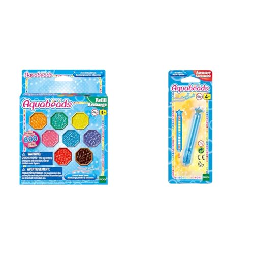 Aquabeads 31520 Glitzerperlen - Nachfüllset Nachfüllpack & Perlenstift, 1 Count (Pack of 1) von Aquabeads