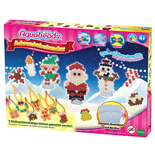 Aquabeads 31579 Adventskalender Christbaum-Anhänger - Bastelset von Aquabeads