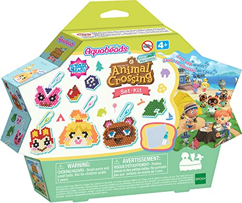 Aquabeads 31832 Animal Crossing: New Horizons Figurenset Bastelset, Wasserperlen, Bastelset für Kinder ab 4 Jahren, ohne Bügeln oder Kleben von Aquabeads