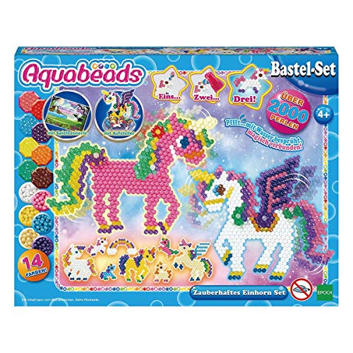 Aquabeads - 31888 - Zauberhaftes Einhorn Set (bewegliche Glieder) von Aquabeads