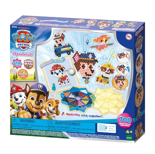 Aquabeads 35126 Paw Patrol Mega Bastelset, Wasserperlen Kreativset mit Paw Patrol Charakteren, Rubble, Chase, Sky, Für Kinder ab 4 Jahren, kindersicher, kein Bügeln oder Kleben erforderlich Aquabeads 35126 Paw Patrol Mega Bastelset, Wasserperlen Kreativset mit Paw Patrol Charakteren, Rubble, Chase, Sky, Für Kinder ab 4 Jahren, kindersicher, kein Bügeln oder Kleben erforderlich von Aquabeads