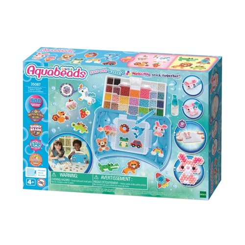 Aquabeads - L'atelier d'initiation - Kit de loisirs créatifs - Activité manuelle Enfants en Toute autonomie - Coffret de perles qui collent Avec de l'eau - Jouet Enfant 4 ans et + - 35087 von Aquabeads