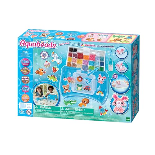 Aquabeads - L'atelier d'initiation - Kit de loisirs créatifs - Activité manuelle Enfants en Toute autonomie - Coffret de perles qui collent Avec de l'eau - Jouet Enfant 4 ans et + - 35087 von Aquabeads