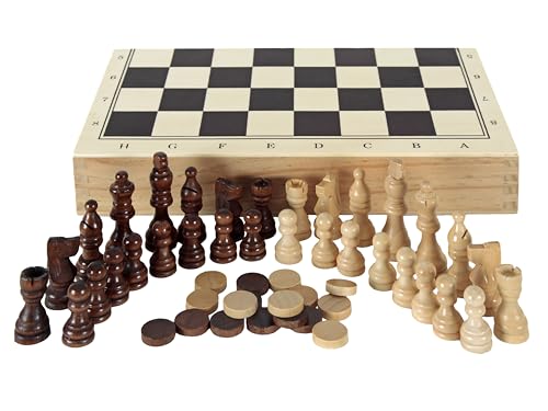 Aquamarine Games – Schach, Dame und Backgammon im Koffer compudid CP1070 von Aquamarine Games