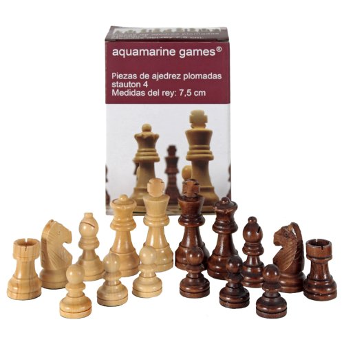 Aquamarine Games - Stauton 4, Schachfiguren , 2 Spieler (Compudid CP002) von Aquamarine Games