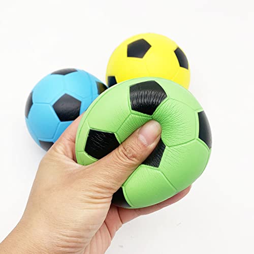 Monssiph Fußball Squishy Spielzeug Anti Stress Kinder Fussball skwischis groß Toys Schwein-Squeeze-Ball Quetsch Cute Weihnachten Foam Ball Squeeze von Aqueens