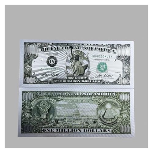 Aqxyvfr nrhnrhh 10 Teile/los Farbige Amerika Banknote Millionen Und Milliarden Dollar Banknote Gefälschte Replik Papier Geld for Home Dekoration(1) von Aqxyvfr