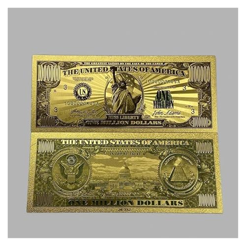 Aqxyvfr nrhnrhh 10 Teile/los Farbige Amerika Banknote Millionen Und Milliarden Dollar Banknote Gefälschte Replik Papier Geld for Home Dekoration(5 UK) von Aqxyvfr