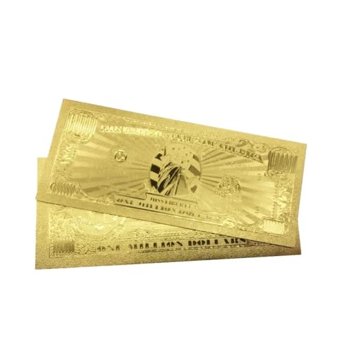 Aqxyvfr nrhnrhh 10 Teile/los Sammeln 100000 USD Dollar 24 Karat Vergoldete Banknote Bill Welt Papiergeld Goldfolie Sammlungen Kunst Kreatives Geschenk(1 Million) von Aqxyvfr